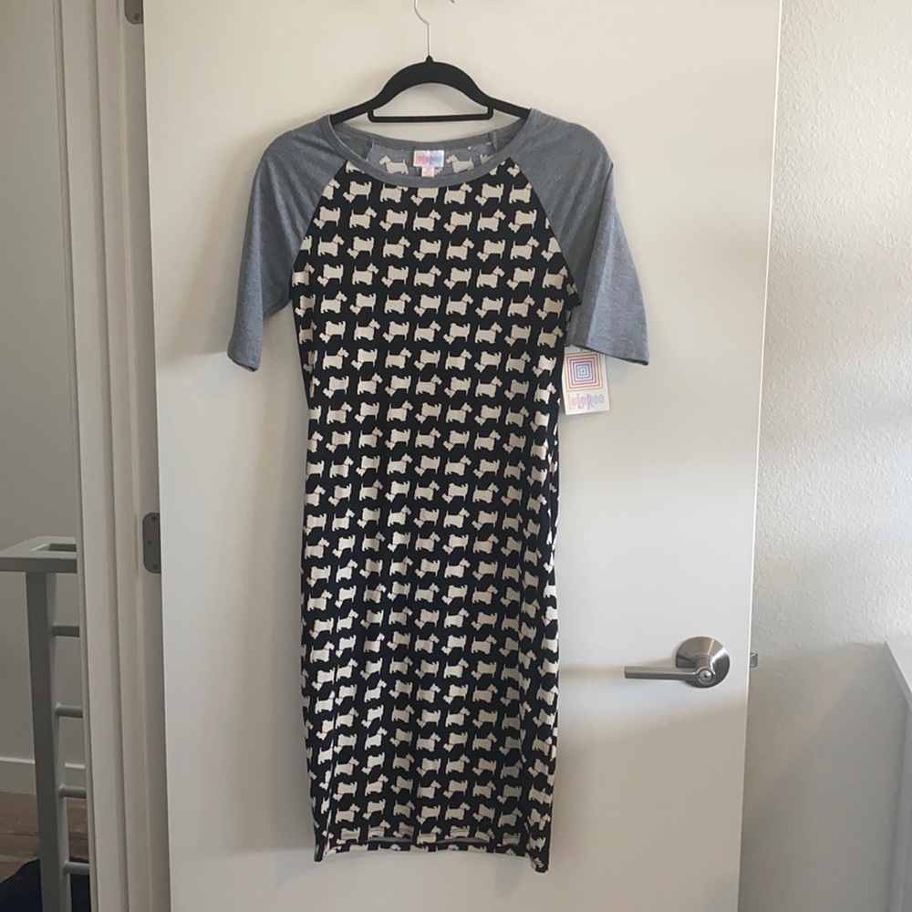 Lu La Roe Julia Raglan Dress Scottish Terriers